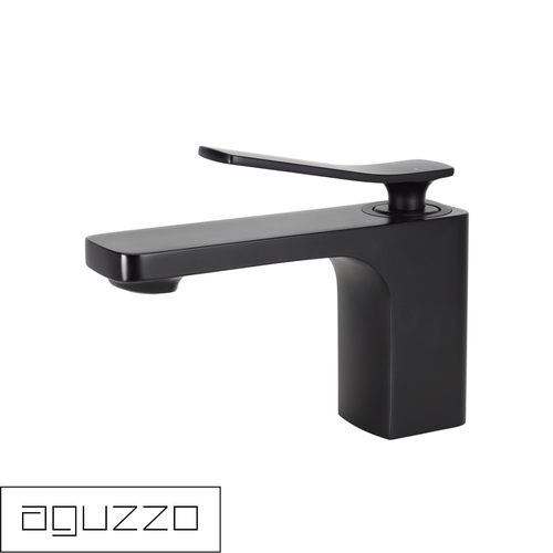 Modern matte black single lever bathroom basin mixer tap for Australian homes.