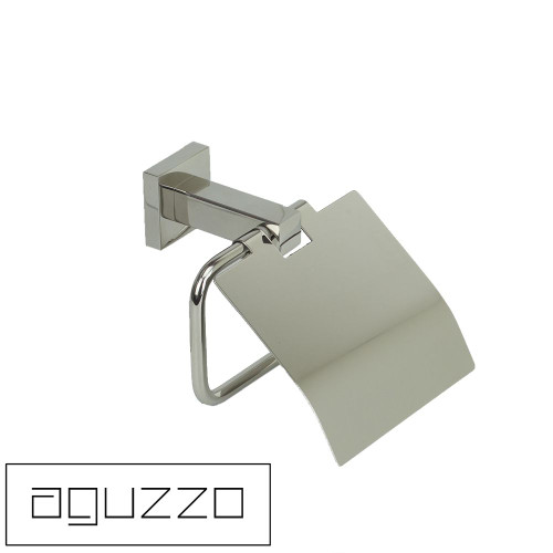 Aguzzo Quadro Stainless Steel Toilet Paper Holder with Cover - Modern Bathroom Accessory Australia