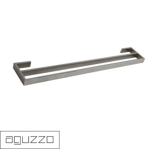 Aguzzo Montangna 750mm Brushed Satin Stainless Steel Double Towel Rail for Modern Australian Bathrooms