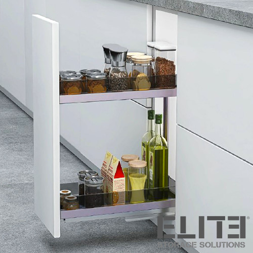 Elite Pull Out Kitchen Cabinet Organiser 200mm Durable Steel Baskets Renovator Store Australia
