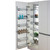 Elite Provedore Open-Out Tandem Pantry with Chrome Baskets and Timber Base for Australian Kitchens
