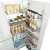 Elite Provedore Five Tier Open Out Pantry with Chrome Wire Baskets for Kitchen Storage in Australia