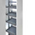 Modern Elite Galley Pull-Out Pantry with adjustable height and soft-close stainless steel baskets for Australian kitchen storage.