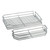 Large and small stainless steel wire baskets for Elite open out pantry units, essential kitchen cupboard storage solutions from Renovator Store Australia.