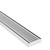 Modern Silk Silver Aluminium Linear Shower Grate for Contemporary Australian Bathrooms