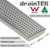 Modern 120mm Wide Square Hole Brushed Chrome Shower Grate for Australian Bathrooms