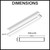 Lauxes Midnight Black NXT14 Aluminium Linear Shower Grate Dimensions Diagram for Australian Bathrooms