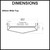 Technical Dimensions for DrainTEK 100mm Tile Insert Linear Shower Grate for Australian Bathroom Renovations