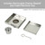 Modern Stainless Steel Square Shower Waste Drain with Removable Basket for Australian Bathrooms