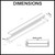 Detailed dimensions diagram for Lauxes Aluminum Slimline Tile Insert shower grate for modern Australian bathroom renovations.