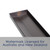 Modern Gunmetal Grey 85mm Wide Stainless Steel Shower Grate with Watermark Certification for Australian Bathroom Renovations
