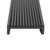 Close-up of a Durable DrainTEK Dark Grey Wedge Wire Drainage Grate with Smooth Edges for Australian Modern Bathrooms