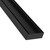 Lauxes Midnight Black Anodised Aluminium Tile Insert Plus Linear Shower Grate for Modern Australian Bathrooms