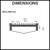 Detailed Dimensions Diagram for DrainTEK 85mm Wide Wedge Wire Stainless Steel Shower Grate for Australian Bathrooms