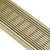 Modern Brushed Brass Wedge Wire Linear Shower Grate for Contemporary Australian Bathrooms