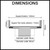 Detailed technical drawing showing dimensions for a stainless steel tile insert square floor waste for Australian bathrooms