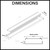 Technical Dimensions Diagram for Lauxes Slimline Tile Insert (STI) Aluminum Shower Grate for Australian Bathroom Renovations