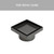Modern Matte Black Square Tile Insert Shower Floor Waste with 90mm Outlet for Australian Bathrooms