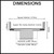 Detailed Dimensions Diagram for 117mm Square Tile Insert Stainless Steel Shower Floor Waste for Australian Bathrooms