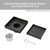 Modern Matte Black Square Shower Drain with Removable Basket for Australian Bathrooms