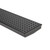 Modern 120mm Wide Dark Coloured Stainless Steel Shower Grate with Square Hole Pattern for Australian Bathrooms