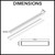 Technical Dimensions Diagram for Lauxes NXT21 Next Generation Aluminium Linear Shower Grate for Australian Bathrooms