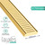 Lauxes NXT21 Matte Gold Anodised Aluminium Linear Shower Grate for Modern Australian Bathrooms