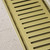 Modern Lauxes NeXT Generation NXT21 Matte Gold Aluminium Linear Shower Grate for Australian Bathrooms and Patios