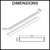 Technical Dimensions Diagram for Lauxes NXT21 Next Generation Aluminium Linear Shower Grate for Australian Bathrooms