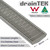 Modern DrainTEK 85mm Wedge Wire Stainless Steel Linear Shower Grate for Australian Bathrooms