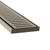 Modern Brushed Nickel NeXT Generation 14 Linear Shower Grate for Contemporary Australian Bathrooms