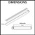 Technical Dimensions for Lauxes NeXT Generation NXT14 Aluminium Linear Shower Grate for Modern Australian Bathrooms