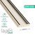 Lauxes Brushed Nickel Slimline Aluminium Tile Insert Shower Grate for Modern Australian Bathrooms
