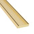 Modern Matte Gold Aluminium Slimline Tile Insert Shower Grate for Contemporary Australian Bathrooms