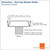 Euro Top Stainless Steel Shower Grate Standard Width and Length Dimensions Diagram