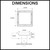 Radiant Stainless Steel Square Tile Insert Shower Floor Waste 100mm Dimensions Diagram for Australian Bathrooms