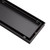 Modern Matte Black Tile Insert Linear Shower Grate for Contemporary Australian Bathroom Drainage