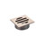 Modern Champagne Square Shower Floor Waste with 50mm Outlet for Contemporary Australian Bathrooms