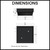 Detailed Dimensions for Meir Tile Insert Square Shower Floor Waste with 100mm Outlet for Australian Bathrooms