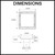 Radiant Matte Black Square Tile Insert Shower Floor Waste 100mm Dimensions Diagram for Australian Bathroom Renovations