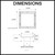 Detailed Dimensions for Radiant Mirror Polished 150mm Square Tile Insert Shower Grate for Australian Bathrooms