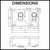 Meir 670mm Brushed Nickel 1 and 1/2 Bowl Stainless Steel Kitchen Sink Dimensions and Technical Drawing for Australian Kitchen Renovation