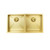 Double Bowl PVD Brushed Gold Kitchen Sink with Matching Waste Strainers, Premium Stainless Steel Design for Australian Homes