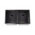 Handcrafted Double Bowl Gunmetal Black Stainless Steel Kitchen Sink with Nano Coating and Rounded Corners for Australian Kitchens
