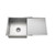 Meir Lavello Single Bowl Stainless Steel Kitchen Sink with Drainboard, PVD Brushed Finish, Modern Australian Kitchen Design.