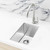 Meir Lavello single bowl stainless steel laundry sink, 300x450mm handcrafted 304-grade undermount or topmount sink for modern Australian homes.