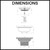 Meir Lavello sink strainer and waste plug basket technical dimensions and specifications diagram for modern Australian kitchen installations.