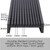 Premium gunmetal grey indoor shower grate with a welded wedge wire insert, ideal for modern Australian bathroom drainage.