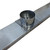 Custom 100mm wide 316L stainless steel low profile tile insert linear grate and drainage channel with custom outlet for modern Australian outdoor landscaping and pool areas.