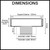 Draintek Square Waste Drain with Tetra Square Hole Dimensions Guide - Renovator Store Australia